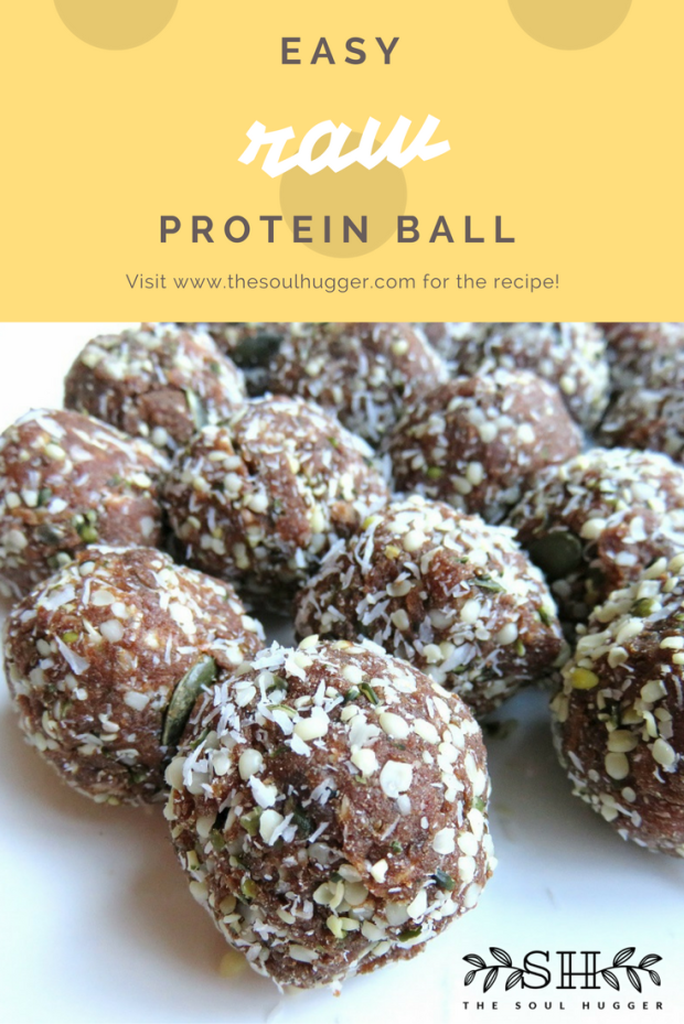 easy raw protein ball